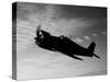 A Grumman F6F Hellcat Fighter Plane in Flight-Stocktrek Images-Stretched Canvas