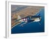 A Grumman F6F Hellcat Fighter Plane in Flight-Stocktrek Images-Framed Photographic Print