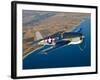 A Grumman F6F Hellcat Fighter Plane in Flight-Stocktrek Images-Framed Photographic Print