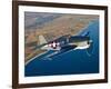 A Grumman F6F Hellcat Fighter Plane in Flight-Stocktrek Images-Framed Photographic Print