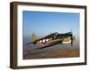 A Grumman F6F Hellcat Fighter Plane in Flight-Stocktrek Images-Framed Premium Photographic Print