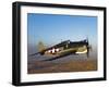 A Grumman F6F Hellcat Fighter Plane in Flight-Stocktrek Images-Framed Premium Photographic Print