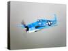 A Grumman F6F Hellcat Fighter Plane in Flight-Stocktrek Images-Stretched Canvas