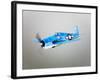 A Grumman F6F Hellcat Fighter Plane in Flight-Stocktrek Images-Framed Photographic Print