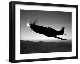 A Grumman F6F Hellcat Fighter Plane in Flight-Stocktrek Images-Framed Photographic Print