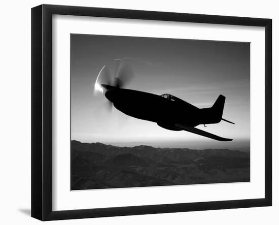 A Grumman F6F Hellcat Fighter Plane in Flight-Stocktrek Images-Framed Photographic Print