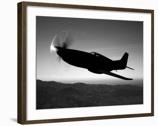 A Grumman F6F Hellcat Fighter Plane in Flight-Stocktrek Images-Framed Photographic Print