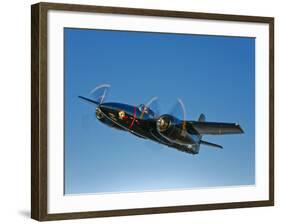 A Grumman F7F Tigercat in Flight-Stocktrek Images-Framed Photographic Print