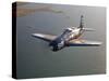 A Grumman F8F Bearcat in Flight-Stocktrek Images-Stretched Canvas