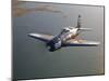 A Grumman F8F Bearcat in Flight-Stocktrek Images-Mounted Photographic Print