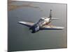 A Grumman F8F Bearcat in Flight-Stocktrek Images-Mounted Photographic Print