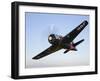 A Grumman F8F Bearcat in Flight-Stocktrek Images-Framed Photographic Print