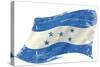 A Grunge Flag of Honduras in the Wind for You-TINTIN75-Stretched Canvas