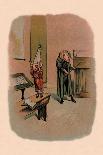 Pig in Dunce Cap and School Master-A. Gual-Framed Art Print