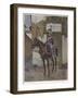 A Guard on Horseback-Francois Flameng-Framed Giclee Print