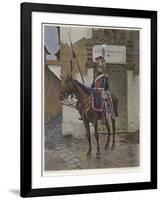 A Guard on Horseback-Francois Flameng-Framed Giclee Print