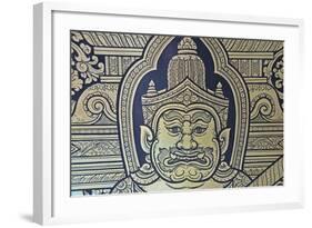 A Guardian at the Entrance Gate of the Phra Maha Mondop-null-Framed Giclee Print