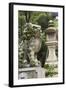 A Guardian Stone Lion Traditional Stone Lantern at the Entrance to Kasuga-Taisha Shrine-Paul Dymond-Framed Photographic Print