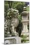 A Guardian Stone Lion Traditional Stone Lantern at the Entrance to Kasuga-Taisha Shrine-Paul Dymond-Mounted Photographic Print