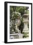 A Guardian Stone Lion Traditional Stone Lantern at the Entrance to Kasuga-Taisha Shrine-Paul Dymond-Framed Photographic Print