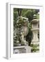 A Guardian Stone Lion Traditional Stone Lantern at the Entrance to Kasuga-Taisha Shrine-Paul Dymond-Framed Photographic Print