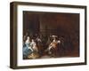 A Guardroom Interior with a Cavalier Conversing with a Mother and Child-Anthonie Palamedesz-Framed Giclee Print