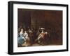 A Guardroom Interior with a Cavalier Conversing with a Mother and Child-Anthonie Palamedesz-Framed Giclee Print