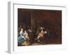 A Guardroom Interior with a Cavalier Conversing with a Mother and Child-Anthonie Palamedesz-Framed Giclee Print