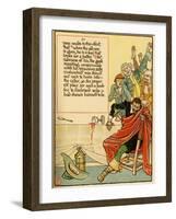A Guest Is Tossed Out Of The Banquet-Walter Crane-Framed Art Print