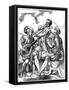 A Guitarist, a Lutenist and a Trombone Player, 16th Century-Jost Amman-Framed Stretched Canvas