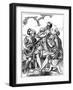 A Guitarist, a Lutenist and a Trombone Player, 16th Century-Jost Amman-Framed Giclee Print