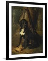 A Gun Dog with a Woodcock, 1842-William Hammer-Framed Giclee Print