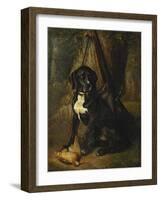 A Gun Dog with a Woodcock, 1842-William Hammer-Framed Giclee Print