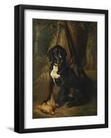 A Gun Dog with a Woodcock, 1842-William Hammer-Framed Giclee Print