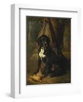 A Gun Dog with a Woodcock-William Hammer-Framed Giclee Print