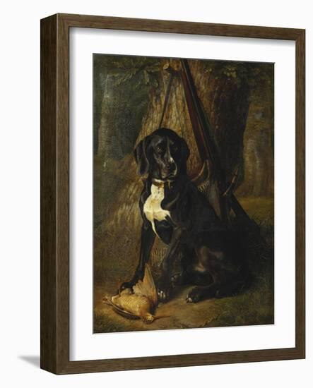 A Gun Dog with a Woodcock-William Hammer-Framed Giclee Print