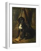 A Gun Dog with a Woodcock-William Hammer-Framed Giclee Print