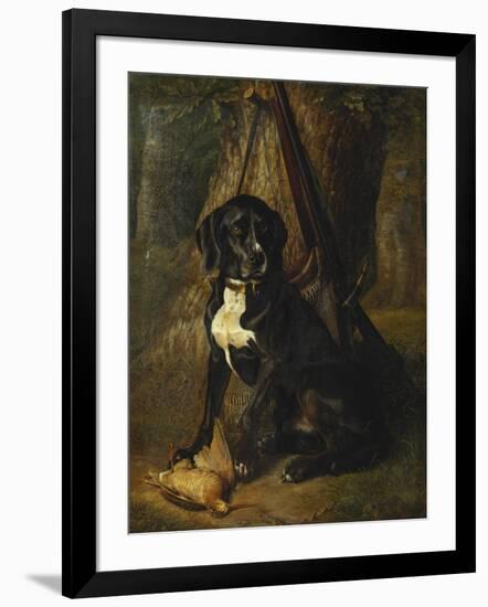 A Gun Dog with a Woodcock-William Hammer-Framed Giclee Print