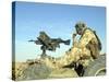 A Gunner Sits Atop a British Army WMIK Land Rover-Stocktrek Images-Stretched Canvas