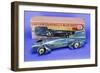 A Gunthermann "Captain Campbell's Bluebird", Clockwork Blue Lithographed Tinplate Car, circa 1931-null-Framed Giclee Print