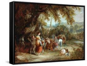 A Gypsies' Encampment, 1788-William Shayer-Framed Stretched Canvas