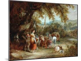 A Gypsies' Encampment, 1788-William Shayer-Mounted Giclee Print