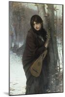 A Gypsy Girl with a Mandora-Jules Joseph Lefebvre-Mounted Giclee Print