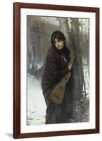 A Gypsy Girl with a Mandora-Jules Joseph Lefebvre-Framed Giclee Print