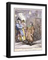 A Hackney Coachman, London, 1814-Thomas Rowlandson-Framed Giclee Print