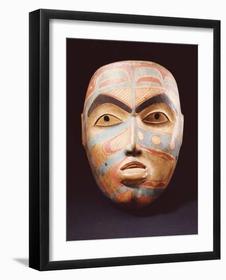 A Haida Portrait Mask-null-Framed Giclee Print