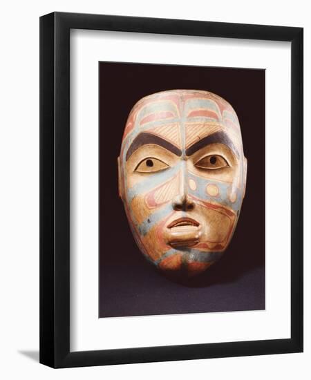 A Haida Portrait Mask-null-Framed Giclee Print