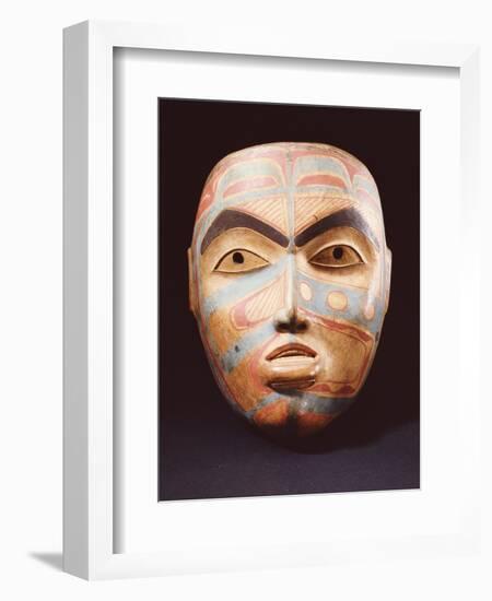 A Haida Portrait Mask-null-Framed Giclee Print