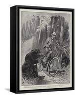 A Hair-Breadth Escape, a Cycling Adventure in Ceylon-John Charlton-Framed Stretched Canvas