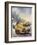 A Hair-Raising Moment in a Motor Race-null-Framed Giclee Print